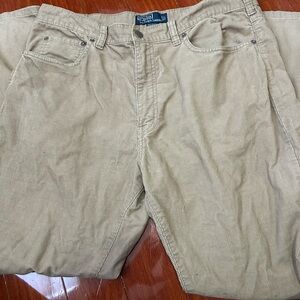 Ralph Lauren Men's Beige Corduroy Pants